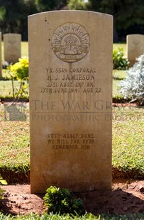 BEIRUT WAR CEMETERY - JAMIESON, HAROLD JAMES